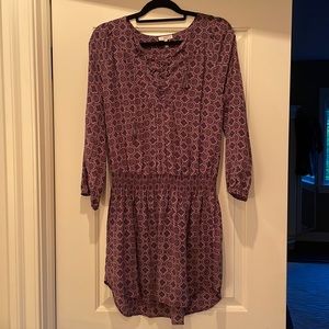Joie purple patterned dress
